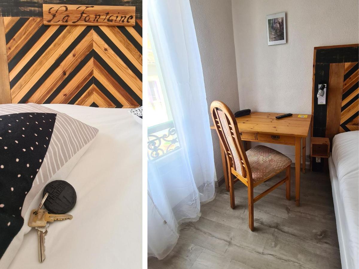 Hotel La Fontaine Saint-Martin-de-Bromes Экстерьер фото